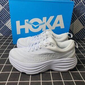 Hoka One One Bondi 8 - White - Women sz 7.5